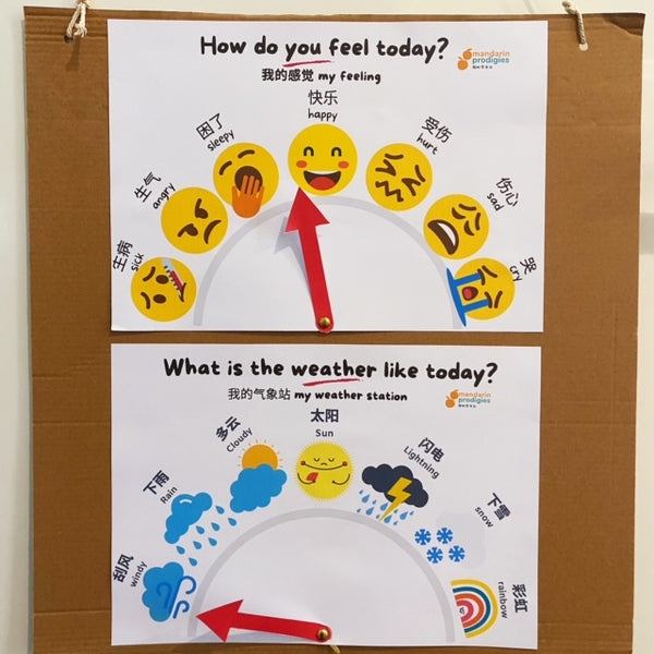 Learn and make my weather station and my feelings board, 我的气象站和我的感觉