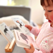 Load image into Gallery viewer, Chinese Flash Cards – 30 Durable, Coated Mandarin Flashcards: Animal, Sound, Pinyin, Montessori Learning Chinese.
